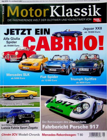 Deckblatt Motor Klassik (05/2019)